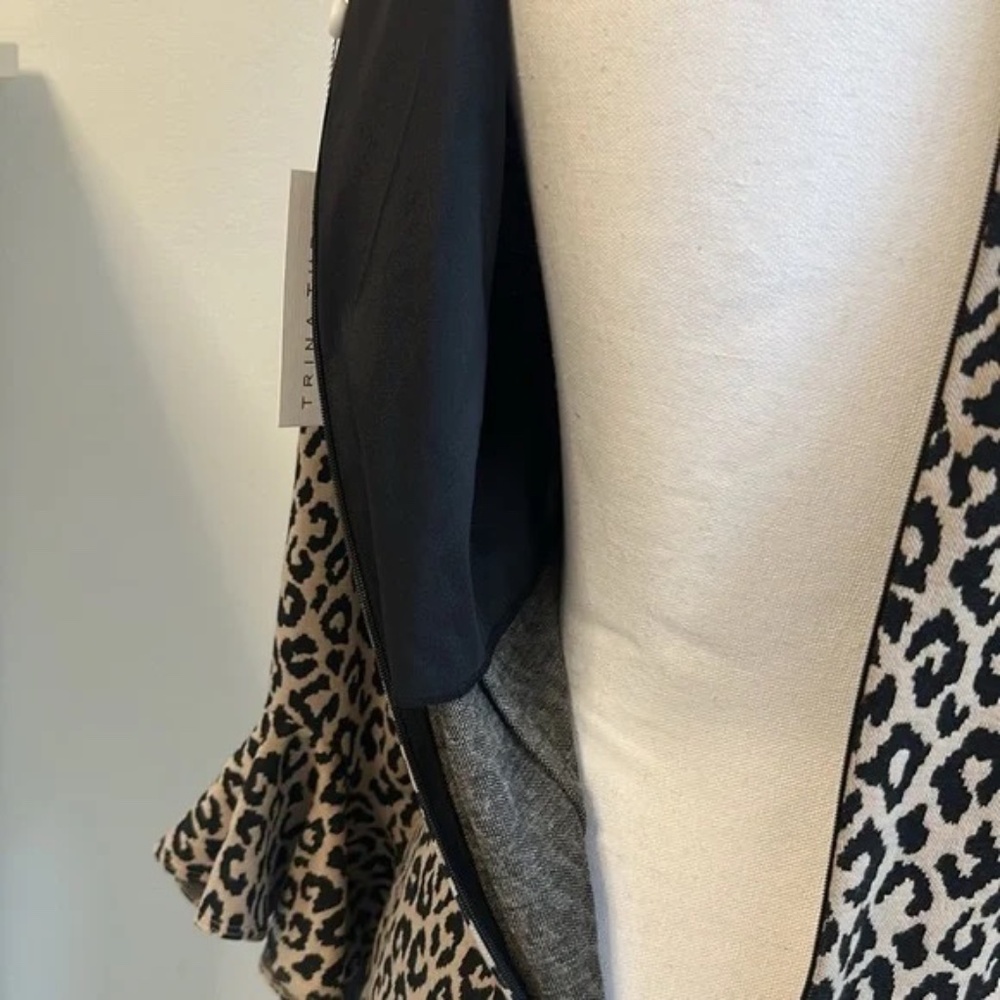 TRINA TURK, leopard print lightning dress size 8 NWT - Picture 8 of 13
